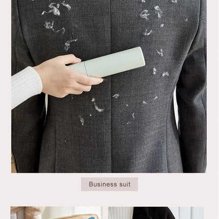 Brosse poils minimaliste pastel avec tissu texturé intégré - Mécanisme amovible