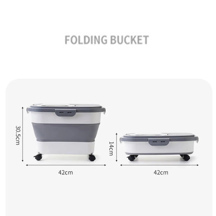 Boîtes de Rangement Compartimentées à Roulettes – Avec Pelle Incluse