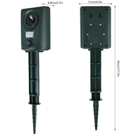 Dispositif Répulsif Ultrason pour Animaux Extérieur – Capteur PIR