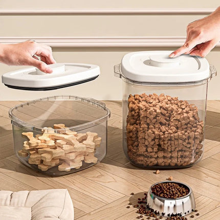 Conteneurs hermétiques transparents pour croquettes et friandises