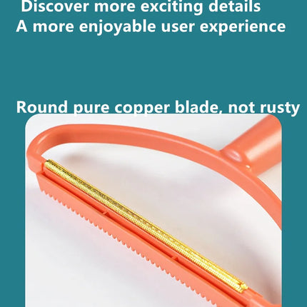 Outil de Nettoyage Multifonction pour Textiles - Double Dévidoir Orange et Bleu