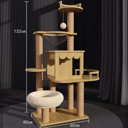 Arbre à Chat Minimaliste | Design Moderne à Niveaux