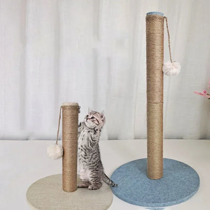 Arbre à Chat Compact avec Jouet Suspendu – Design Minimaliste