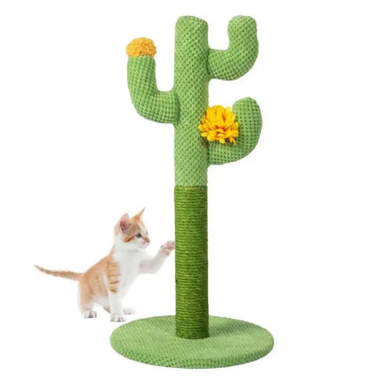 Griffoir Cactus Ludique pour Chat avec Décorations