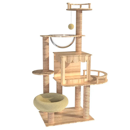 Arbre à Chat Minimaliste | Design Moderne à Niveaux