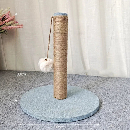 Arbre à Chat Compact avec Jouet Suspendu – Design Minimaliste