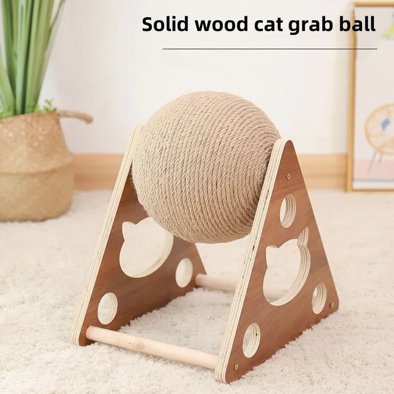 Griffoir Interactif Avec Boule en Sisal pour Chat
