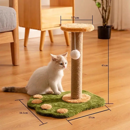 Arbre à Chat Compact Ludique avec Base en Forme de Patte