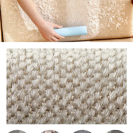 Brosse poils minimaliste pastel avec tissu texturé intégré - Mécanisme amovible