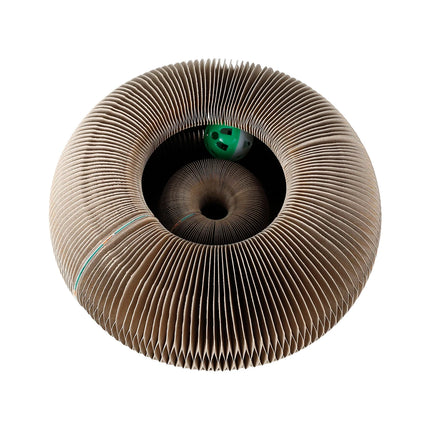 Griffoir Rond Interactif avec Balle Intégrée pour Chat