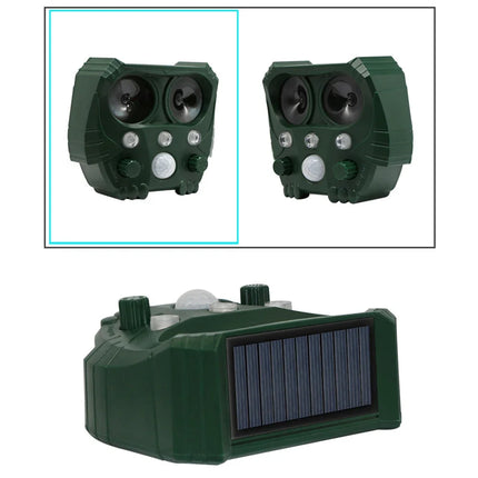 Dispositif Répulsif Ultrasonique à Énergie Solaire pour Animaux - Extérieur