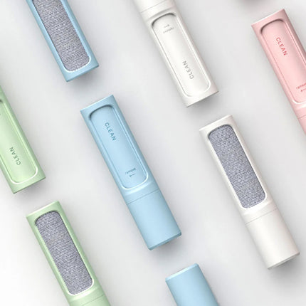 Brosse poils minimaliste pastel avec tissu texturé intégré - Mécanisme amovible