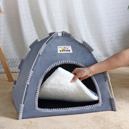 Refuge Douillet pour Chats - Design Moderne et Gris