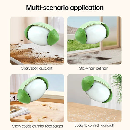 Rouleau Anti-Peluches Compact Lavable | Vert et Rose