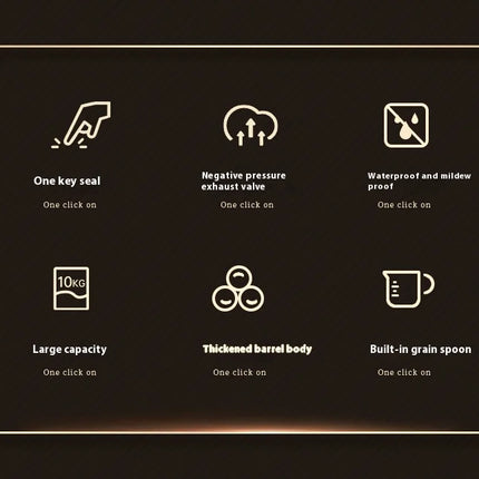 Conteneurs Alimentaires Hermétiques avec Fermeture Sous Vide – Stockage Grains et Céréales