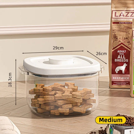 Conteneurs hermétiques transparents pour croquettes et friandises