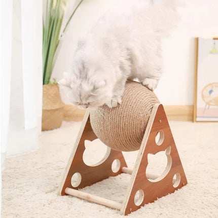 Griffoir Interactif Avec Boule en Sisal pour Chat