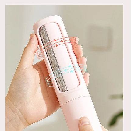 Brosse poils minimaliste pastel avec tissu texturé intégré - Mécanisme amovible