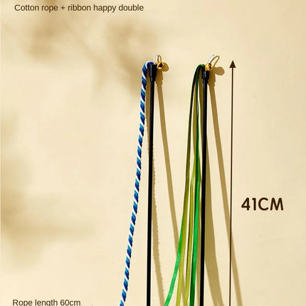 Bâtons Ludiques à Corde Colorée et Cloche pour Moments de Jeu Actifs