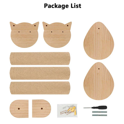 Arbre à Chat Minimaliste à Plateformes et Sisal