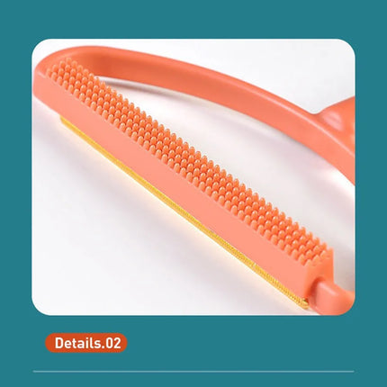 Outil de Nettoyage Multifonction pour Textiles - Double Dévidoir Orange et Bleu