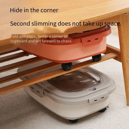 Boîtes de Rangement Compartimentées à Roulettes – Avec Pelle Incluse