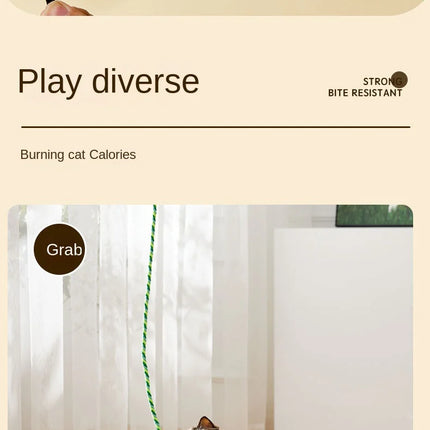 Bâtons Ludiques à Corde Colorée et Cloche pour Moments de Jeu Actifs