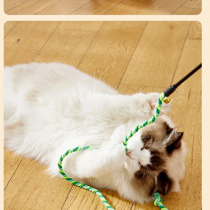 Bâtons Ludiques à Corde Colorée et Cloche pour Moments de Jeu Actifs