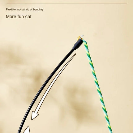 Bâtons Ludiques à Corde Colorée et Cloche pour Moments de Jeu Actifs