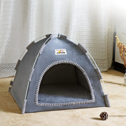 Refuge Douillet pour Chats - Design Moderne et Gris