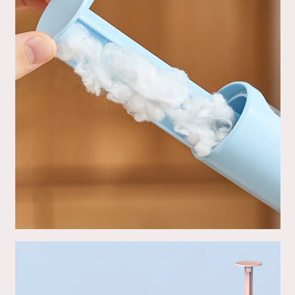 Brosse poils minimaliste pastel avec tissu texturé intégré - Mécanisme amovible