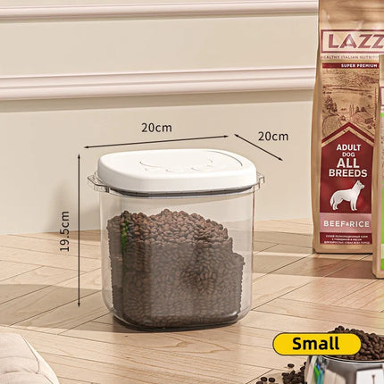 Conteneurs hermétiques transparents pour croquettes et friandises