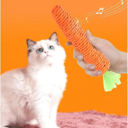 Carottes Ludiques en Corde pour Chat – Jouet Mignon et Interactif