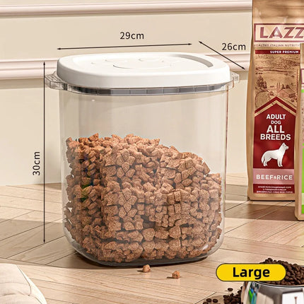 Conteneurs hermétiques transparents pour croquettes et friandises