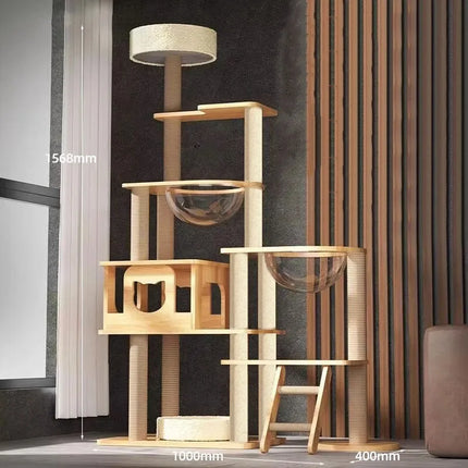 Arbre à Chat Minimaliste | Design Moderne à Niveaux