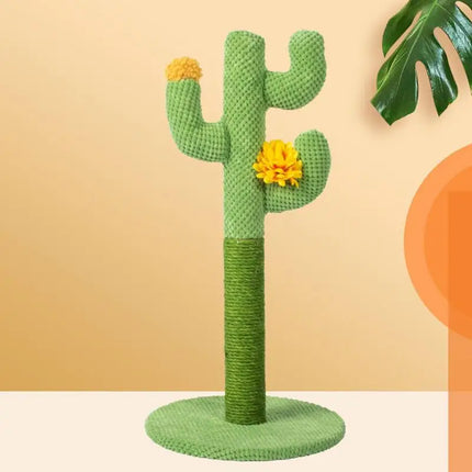Griffoir Cactus Ludique pour Chat avec Décorations