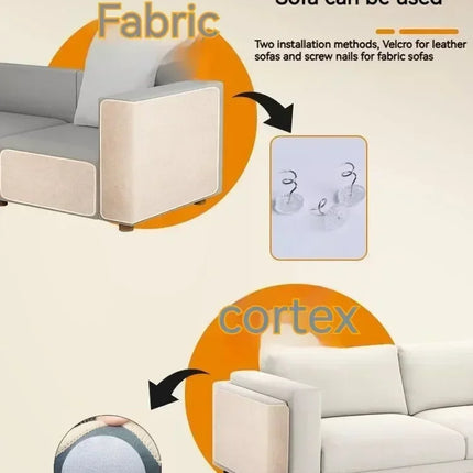 Canapés modulables tissu et cuir avec fixations adaptées