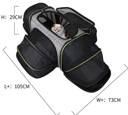 Sac transport modulable avec extensions ventilées