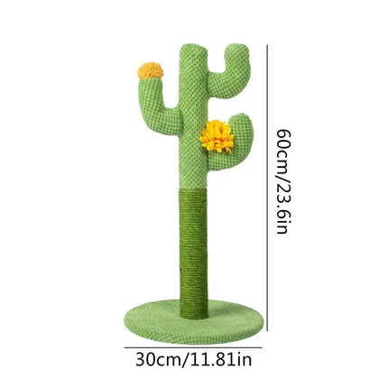 Griffoir Cactus Ludique pour Chat avec Décorations