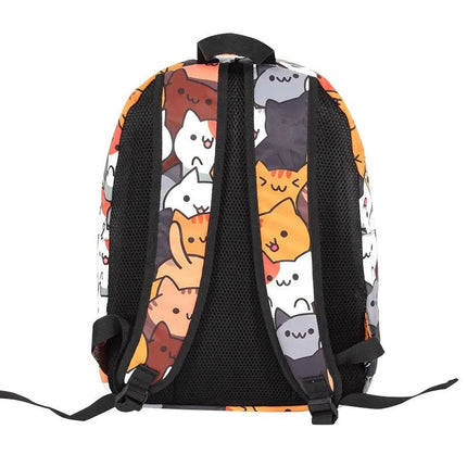 Sac à dos chats adorable avec design coloré