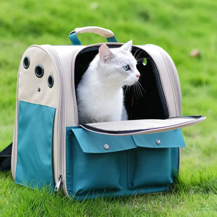Sac à Dos Pliable avec Ventilation - Parfait pour Chats Aventuriers