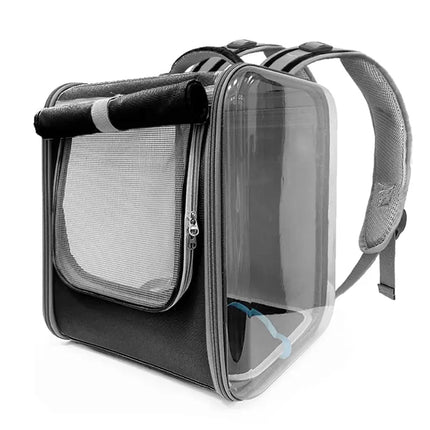 Transporteur rectangulaire pratique à parois rigides pour animaux