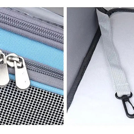 Transporteur rectangulaire pratique à parois rigides pour animaux