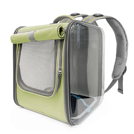 Transporteur rectangulaire pratique à parois rigides pour animaux