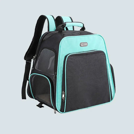 Sac à Dos Respirant pour Chat avec Extension Pliable et Filet Mesh