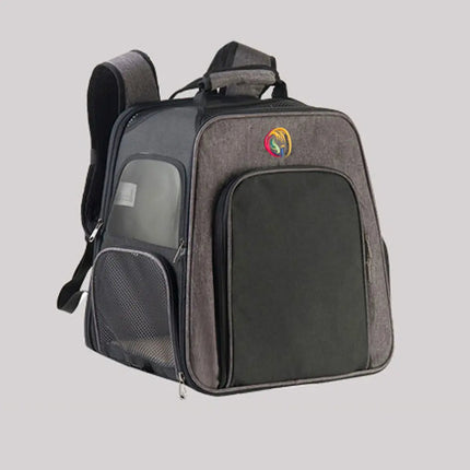 Sac à Dos Respirant pour Chat avec Extension Pliable et Filet Mesh