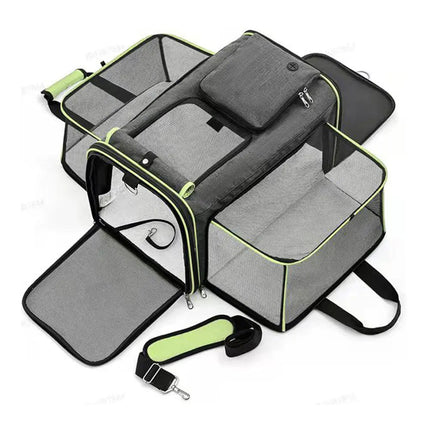 Sac de Transport Pliable pour Chat avec Aération Respirante