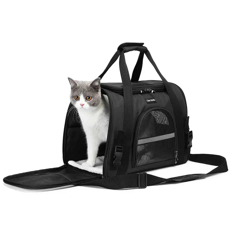 Sac pliable et portable pour transporter les chats en toute sécurité