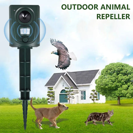 Dispositif Répulsif Ultrason pour Animaux Extérieur – Capteur PIR