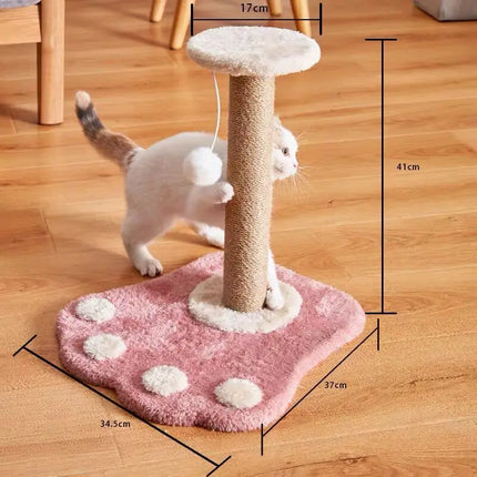 Arbre à Chat Compact Ludique avec Base en Forme de Patte